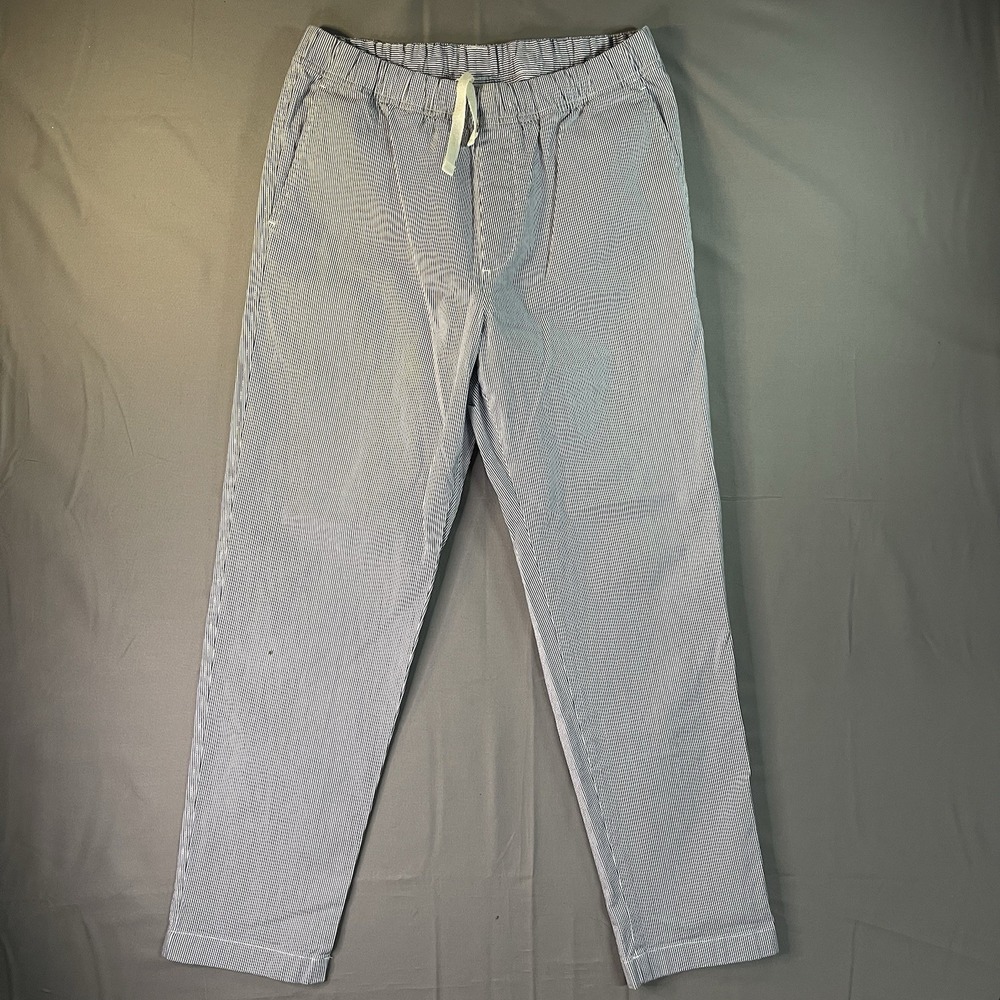 UNIQLO Cotton Striped Ankle Pants Women's Size Small Slim Fit